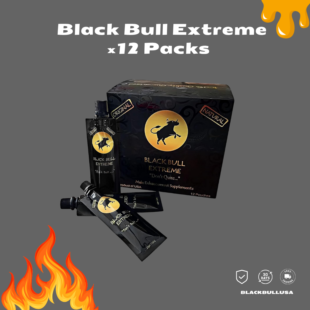 Black Bull Honey - (12 Sachets - 20 Gram) Honey For Him