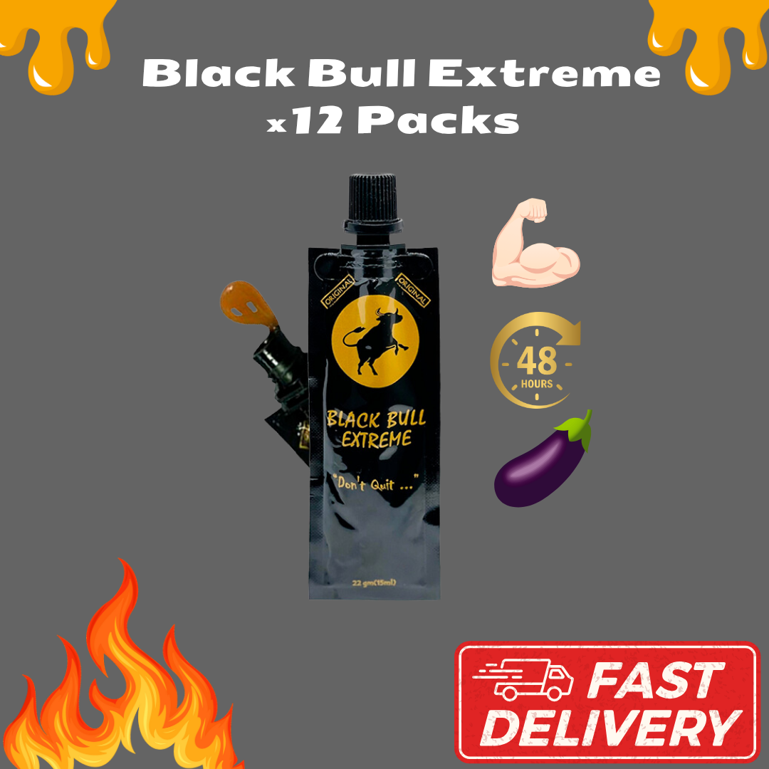 Black Bull Honey - (12 Sachets - 20 Gram) Honey For Him